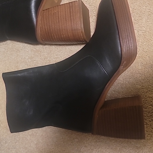 Free People Ruby Platform Booties In Black Women Sz 39.5 M - Picture 2 of 10